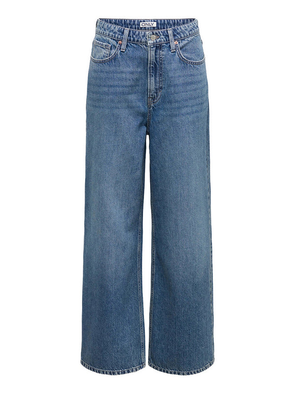 Only Jeans Only Onlsilky Soft Wide Leg - Denim