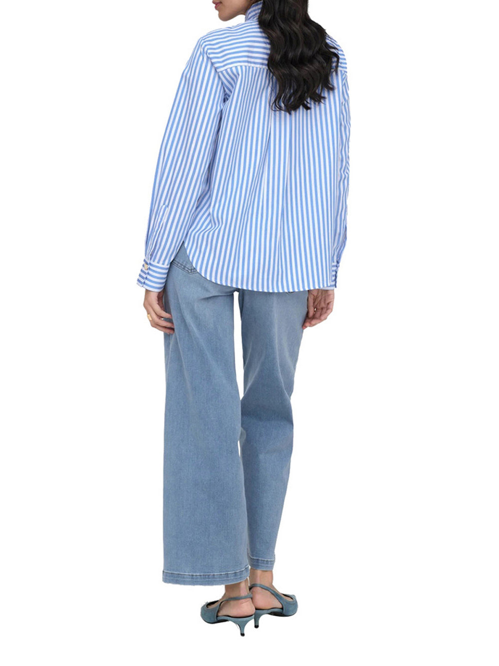 Only Camicia Only Onllyra - Azzurro/Bianco