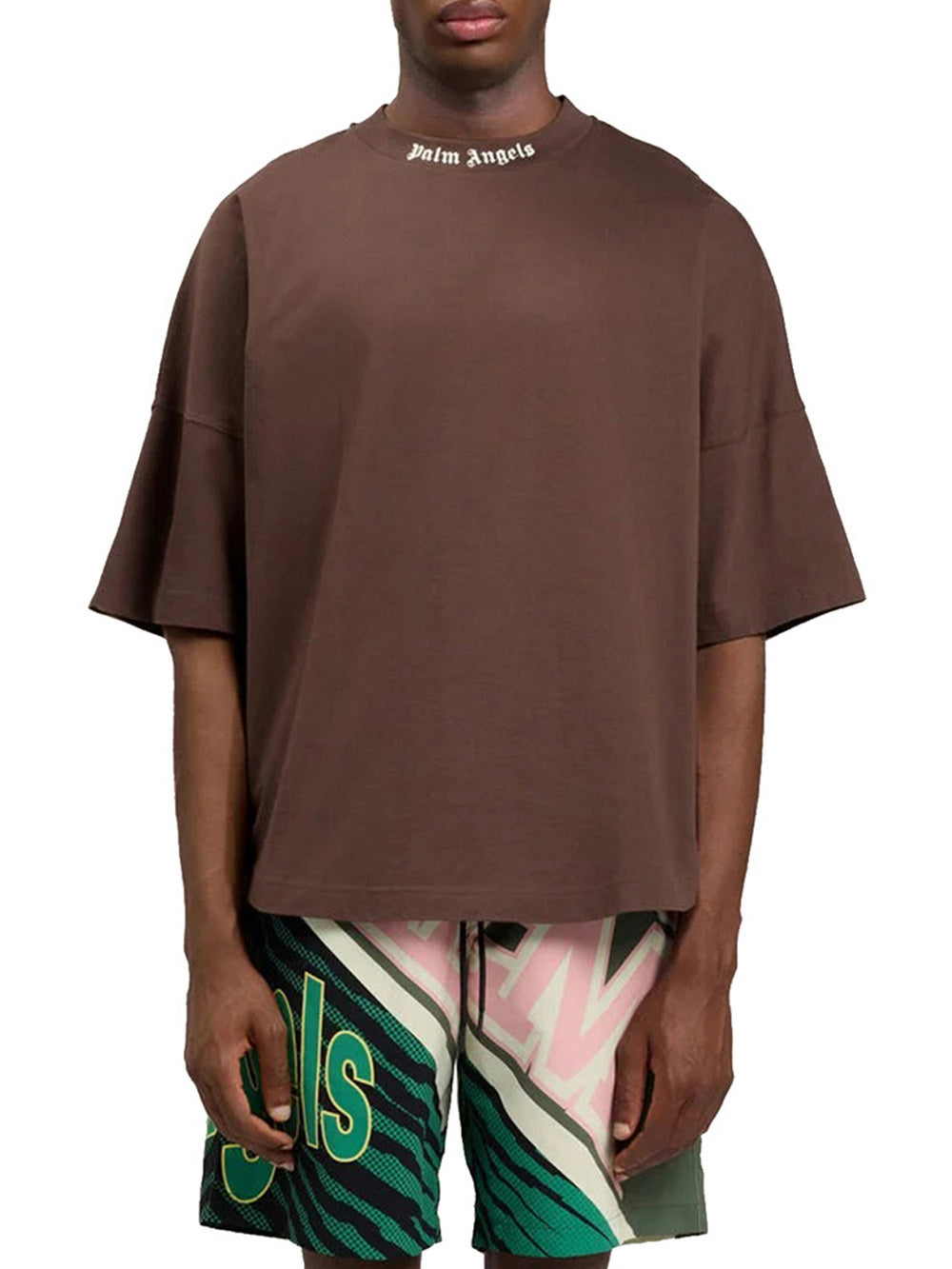 PALM ANGELS T-Shirt Palm Angels Classic Logo - Marrone
