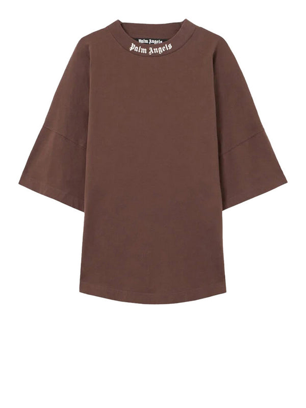 PALM ANGELS T-Shirt Palm Angels Classic Logo - Marrone