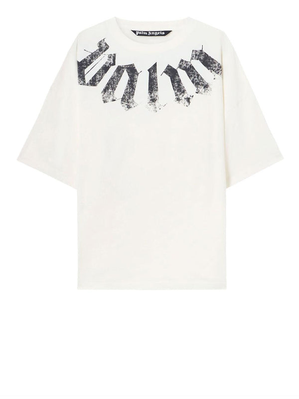 PALM ANGELS T-Shirt Palm Angels Logata - Bianco