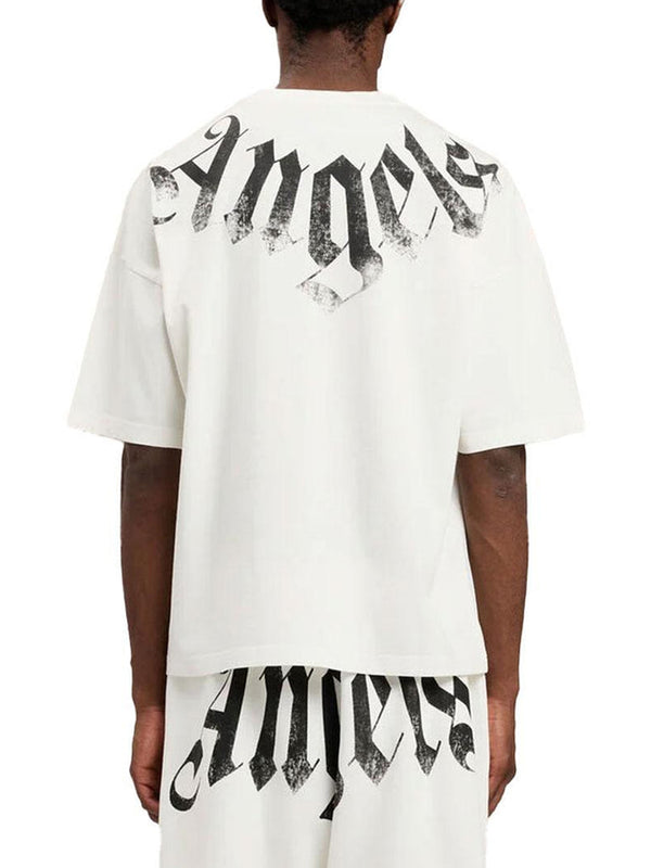 PALM ANGELS T-Shirt Palm Angels Logata - Bianco