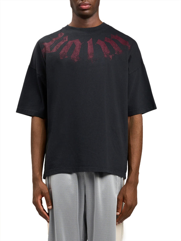 PALM ANGELS T-Shirt Palm Angels Logo Loose Nero