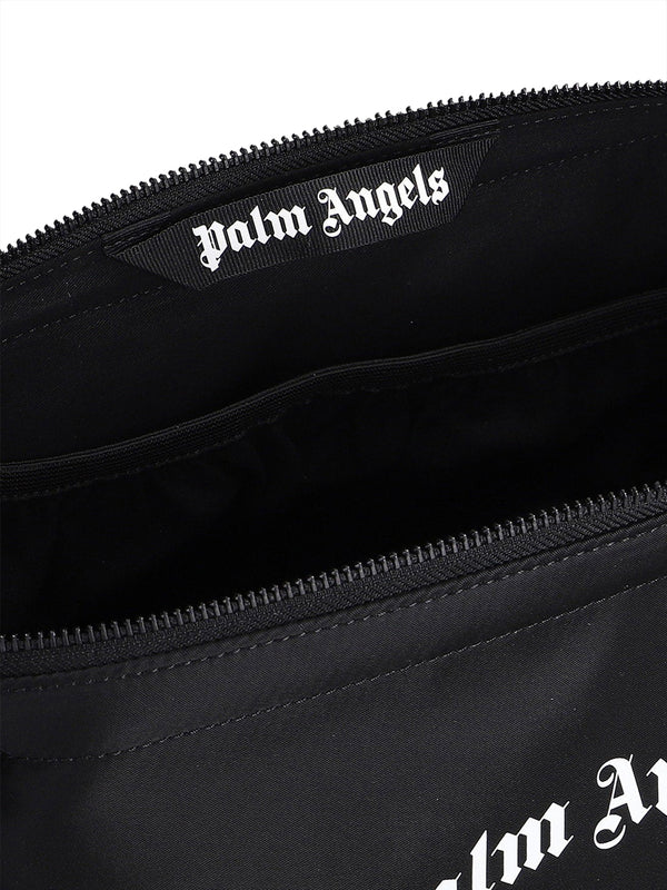 PALM ANGELS Pochette Palm Angels Logo Frontale Nero