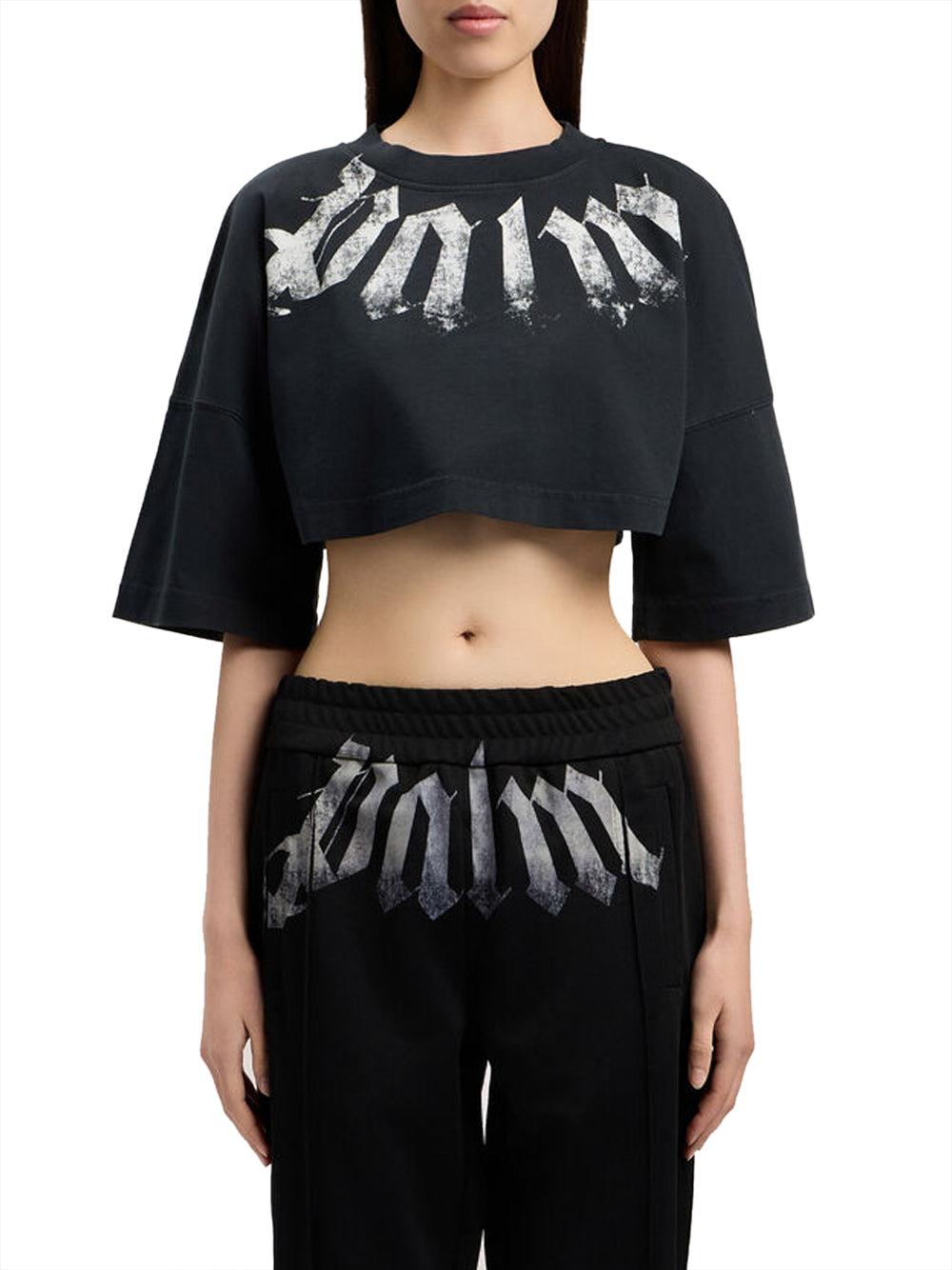 PALM ANGELS T-Shirt Palm Angels Logato Nero