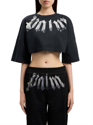 PALM ANGELS T-Shirt Palm Angels Logato Nero