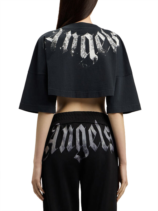 PALM ANGELS T-Shirt Palm Angels Logato Nero