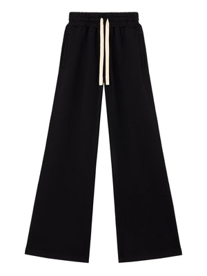 PALM ANGELS Pantalone Palm Angels Tuta Con Logo Curvo - Nero