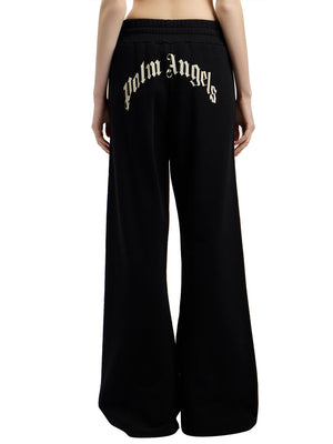 PALM ANGELS Pantalone Palm Angels Tuta Con Logo Curvo - Nero
