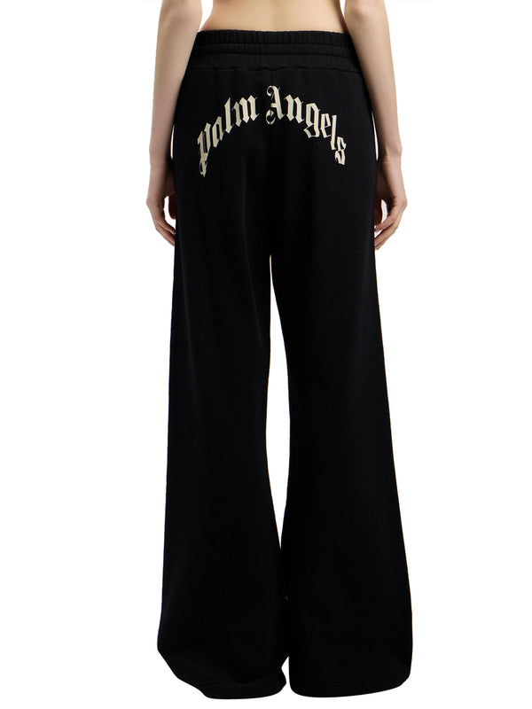 PALM ANGELS Pantalone Palm Angels Tuta Con Logo Curvo - Nero