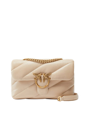 Pinko Borsa A Tracolla Pinko Love Puff Classic Cl Sheep - Cipria/Oro
