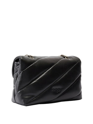 Pinko Borsa A Tracolla Pinko Love Puff Classic Cl Sheep - Nero/Argento