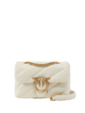 PINKO Borsa A Tracolla Pinko Love Puff Mini Cl Sheep - Bianco/Oro