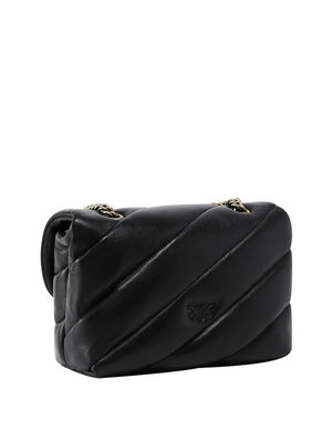 Pinko Borsa A Tracolla Pinko Love Puff Mini Cl Sheep - Nero/Argento