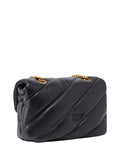 PINKO Borsa A Tracolla Pinko Love Puff Mini Cl Sheep - Nero/Oro