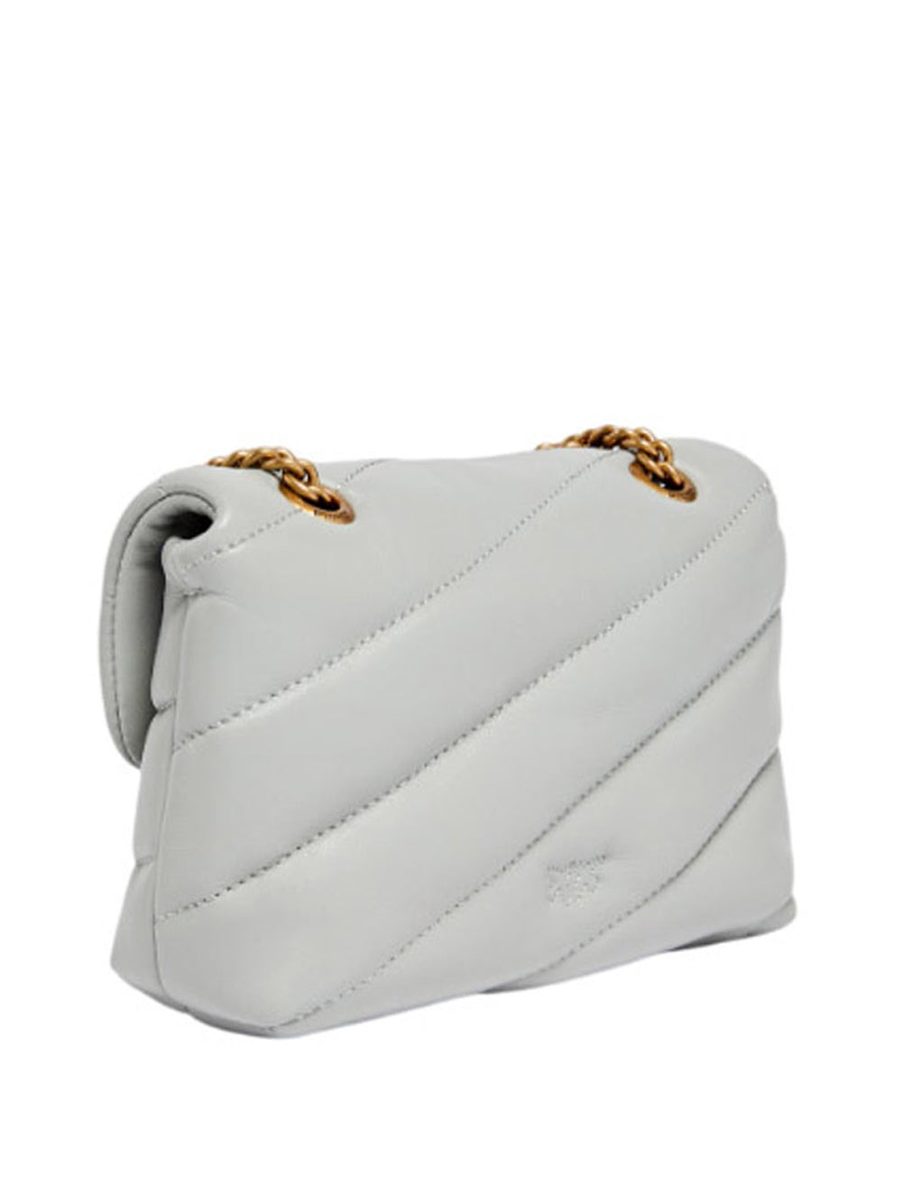 PINKO Pinko Borsa A Tracolla Baby Love Bag Puff Maxi Quilt Grigio Oro