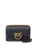 PINKO Borsa A Tracolla Pinko Love One Mini Dc Sheep - Nero/Oro