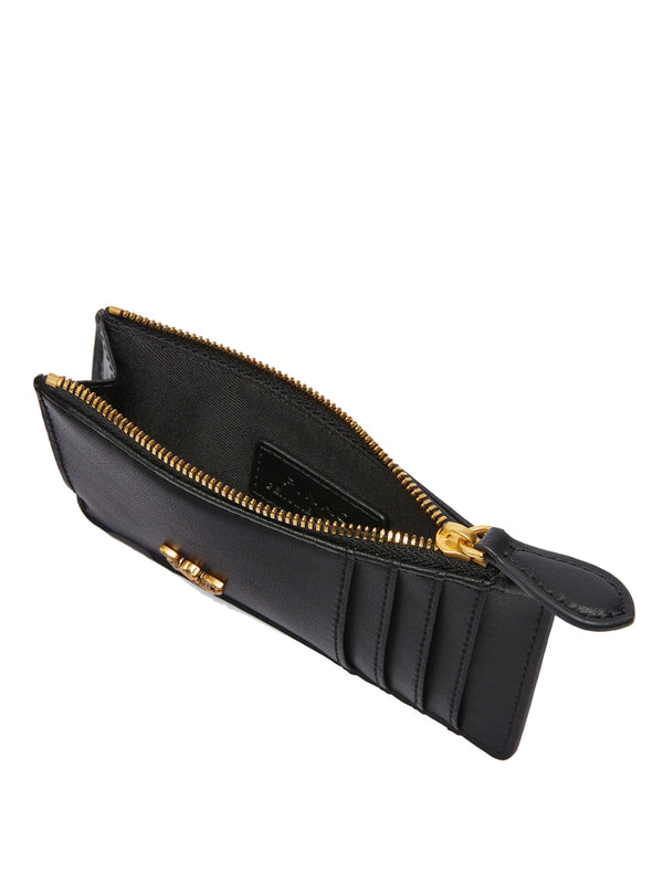 PINKO Pinko Porta Carte Airone Con Zip Nero Oro