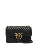 PINKO Borsa A Tracolla Pinko Love One Classic Dc Sheep - Nero/Oro