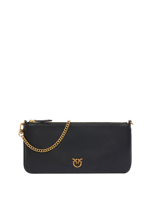 Pinko Borsa A Tracolla Pinko Horizontal Flat - Nero/Oro