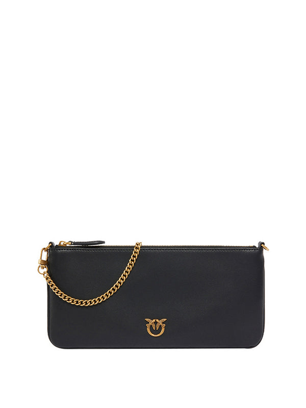 Pinko Borsa A Tracolla Pinko Horizontal Flat - Nero/Oro