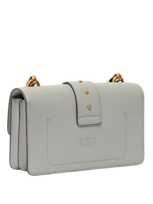 PINKO Pinko Borsa A Tracolla Piccola Love Bag One In Pelle Grigio Oro