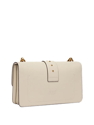 Pinko Borsa A Tracolla Pinko Love One Classic - Bianco/Oro