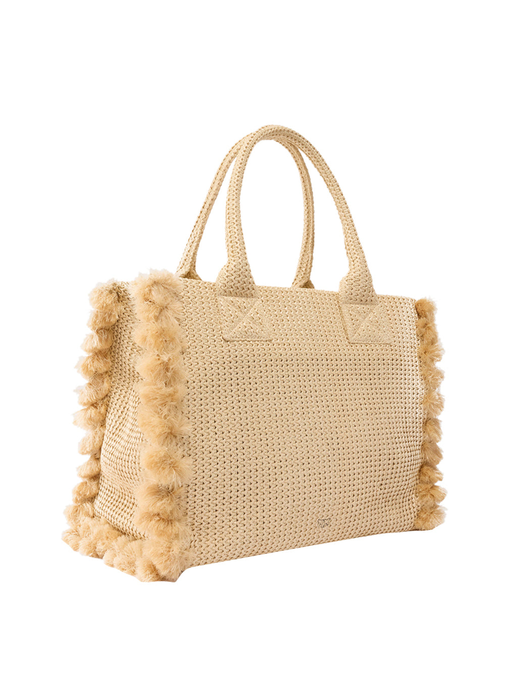 PINKO Borsa Shopper Pinko Beach In Rafia - Paglia