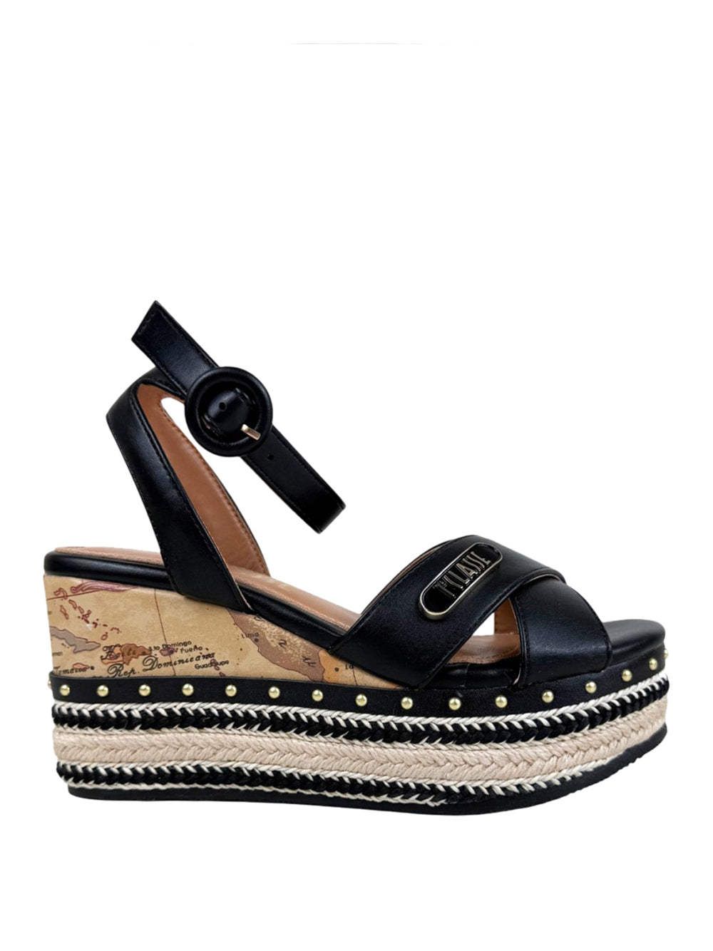 PRIMA CLASSE Sandalo Zeppa Alviero Martini Nero