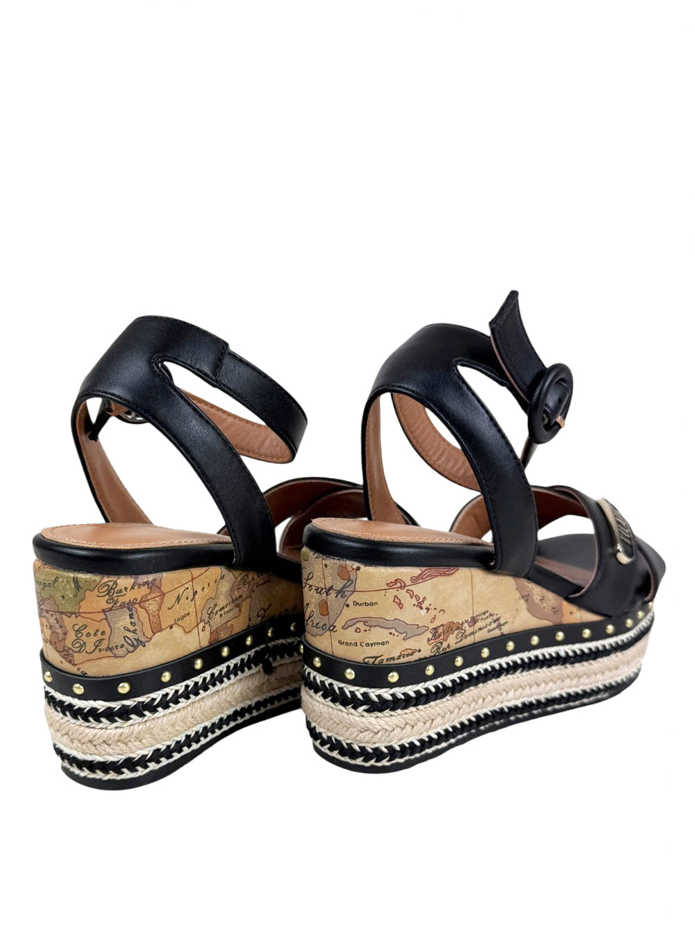 PRIMA CLASSE Sandalo Zeppa Alviero Martini Nero