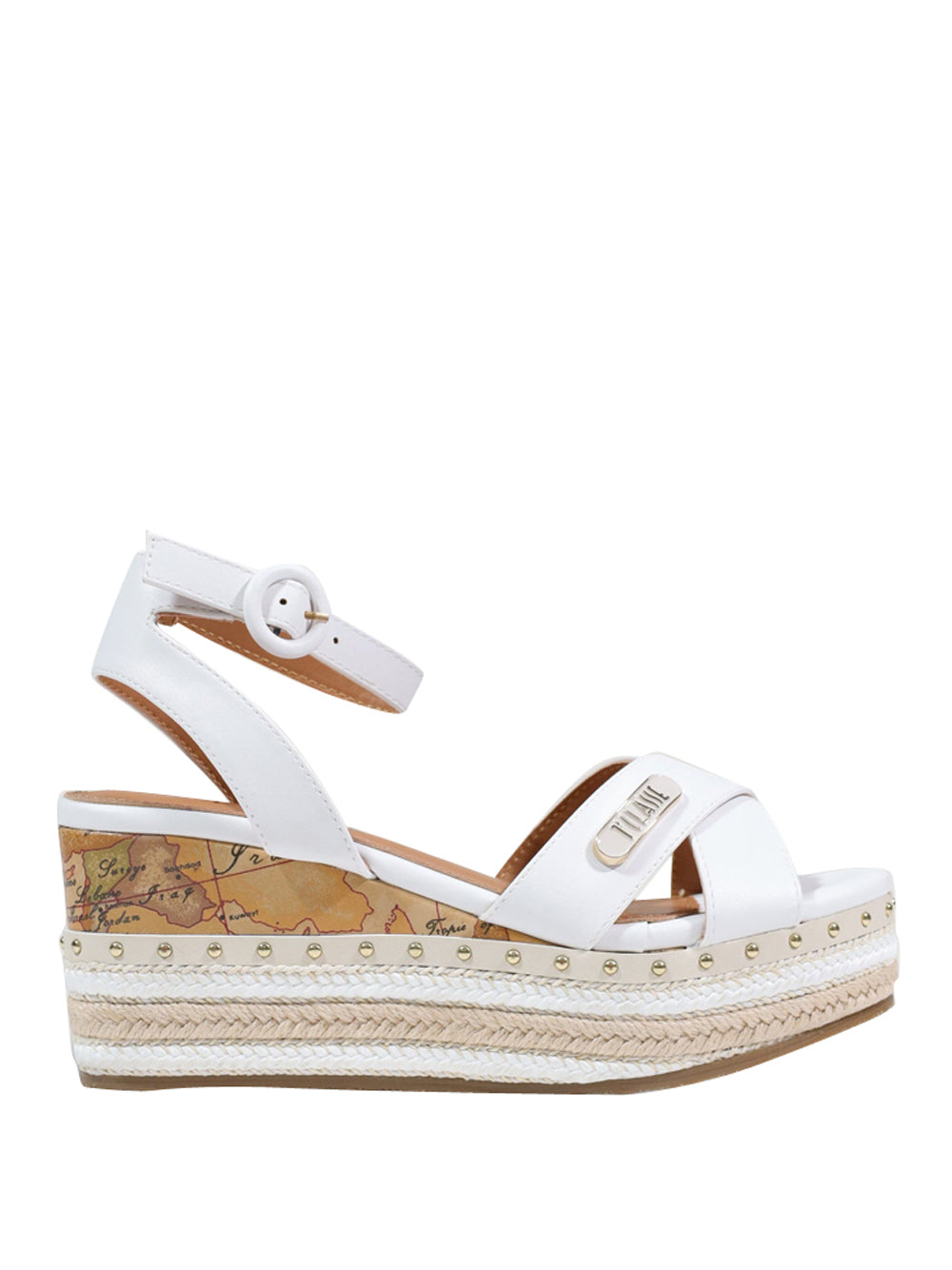 PRIMA CLASSE Sandalo Zeppa Alviero Martini Bianco