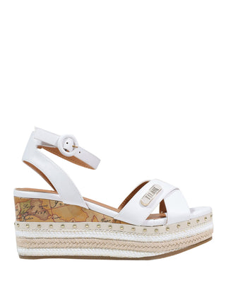 PRIMA CLASSE Sandalo Zeppa Alviero Martini Bianco