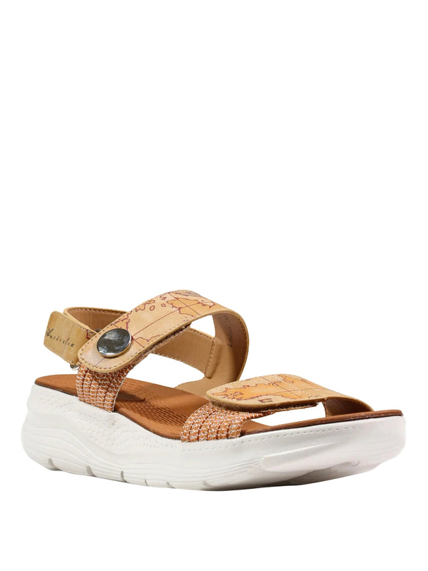 PRIMA CLASSE Sandalo Alviero Martini Wedge - Naturale