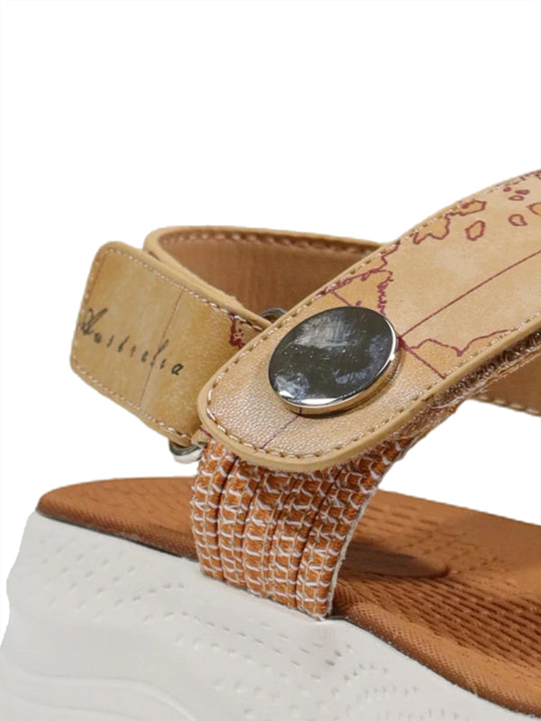PRIMA CLASSE Sandalo Alviero Martini Wedge - Naturale