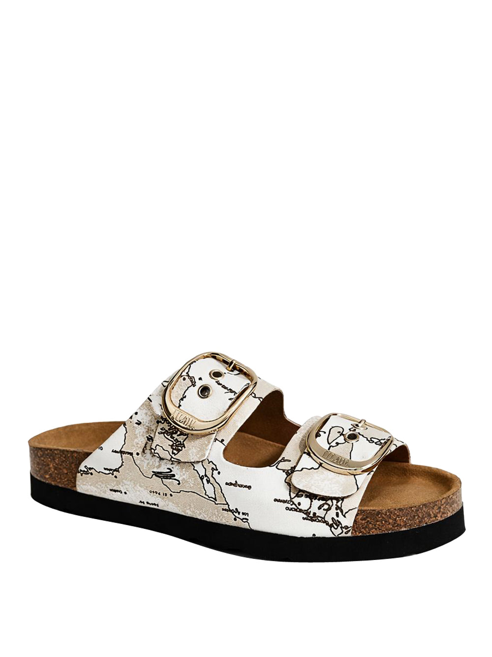 PRIMA CLASSE Ciabatta Doppia Fascia Alviero Martini Bianco
