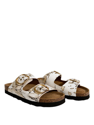 PRIMA CLASSE Ciabatta Doppia Fascia Alviero Martini Bianco