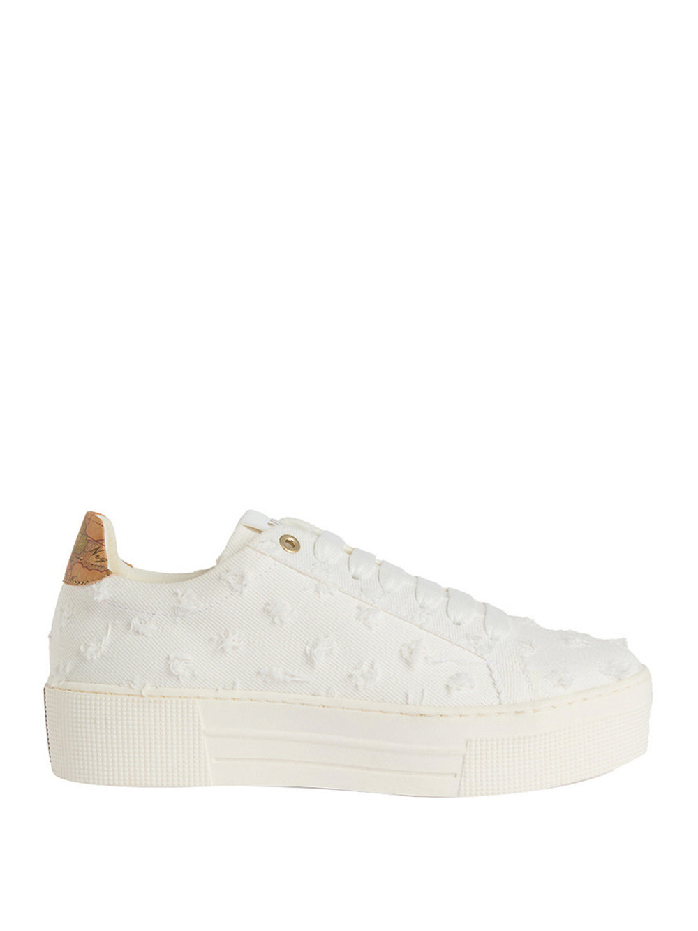 Alviero Martini Sneakers Alviero Martini In Denim Con Tallone Geo Classic - Bianco
