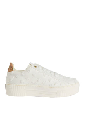 Alviero Martini Sneakers Alviero Martini In Denim Con Tallone Geo Classic - Bianco