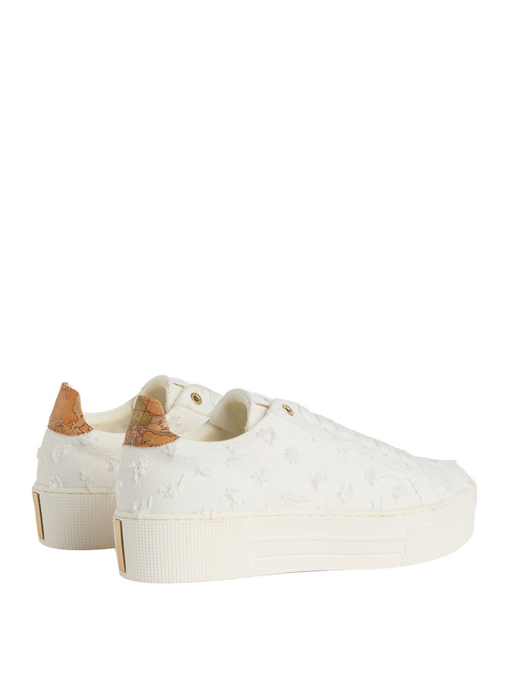 Alviero Martini Sneakers Alviero Martini In Denim Con Tallone Geo Classic - Bianco