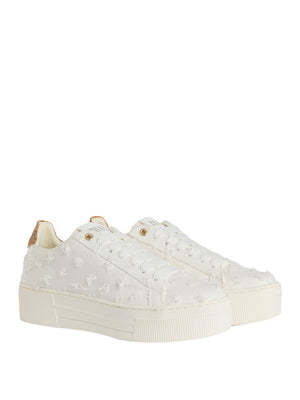 Alviero Martini Sneakers Alviero Martini In Denim Con Tallone Geo Classic - Bianco