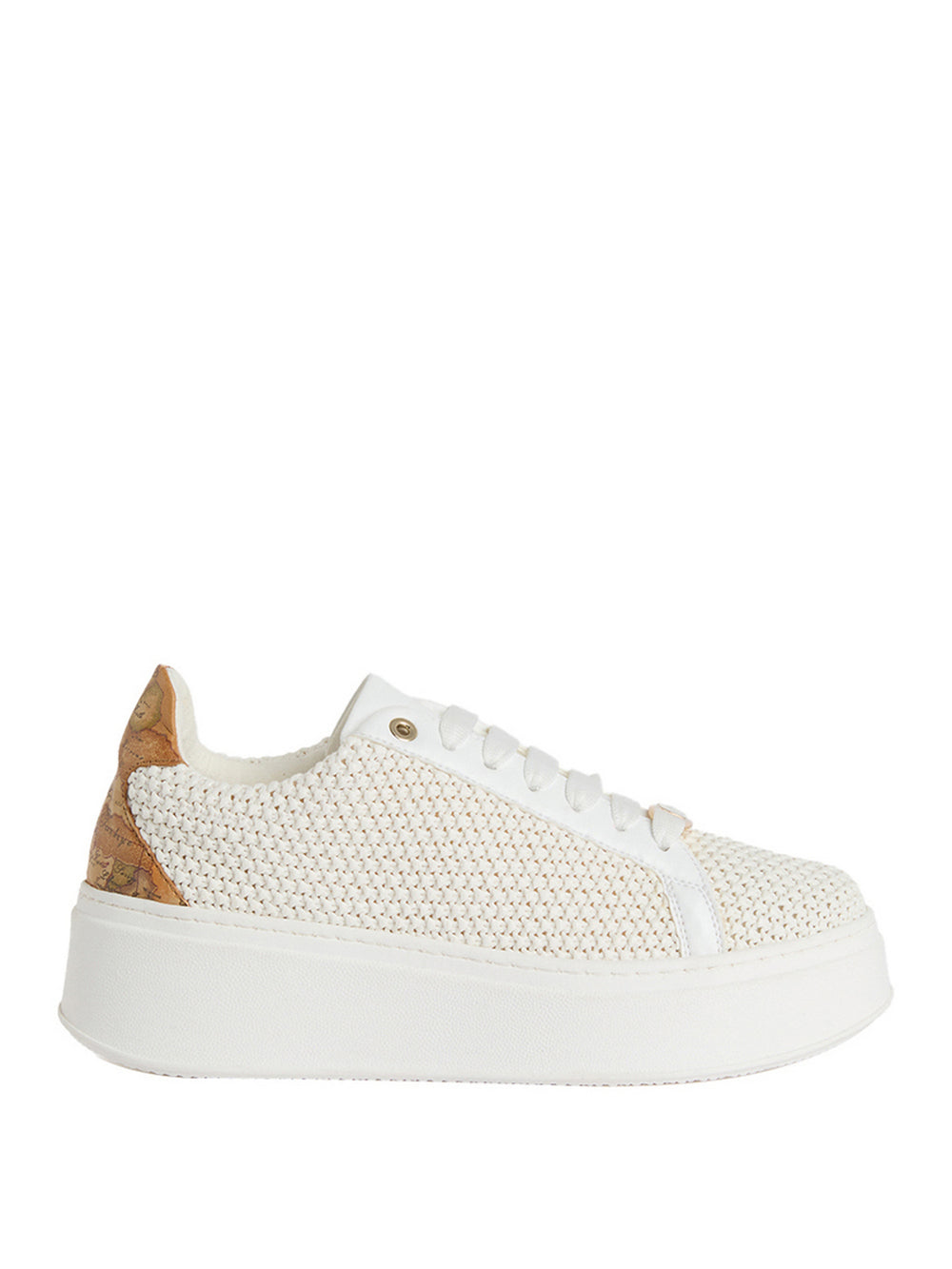 Alviero Martini Sneakers Alviero Martini In Tessuto Rafia Intrecciato - Bianco