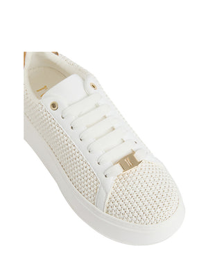 Alviero Martini Sneakers Alviero Martini In Tessuto Rafia Intrecciato - Bianco