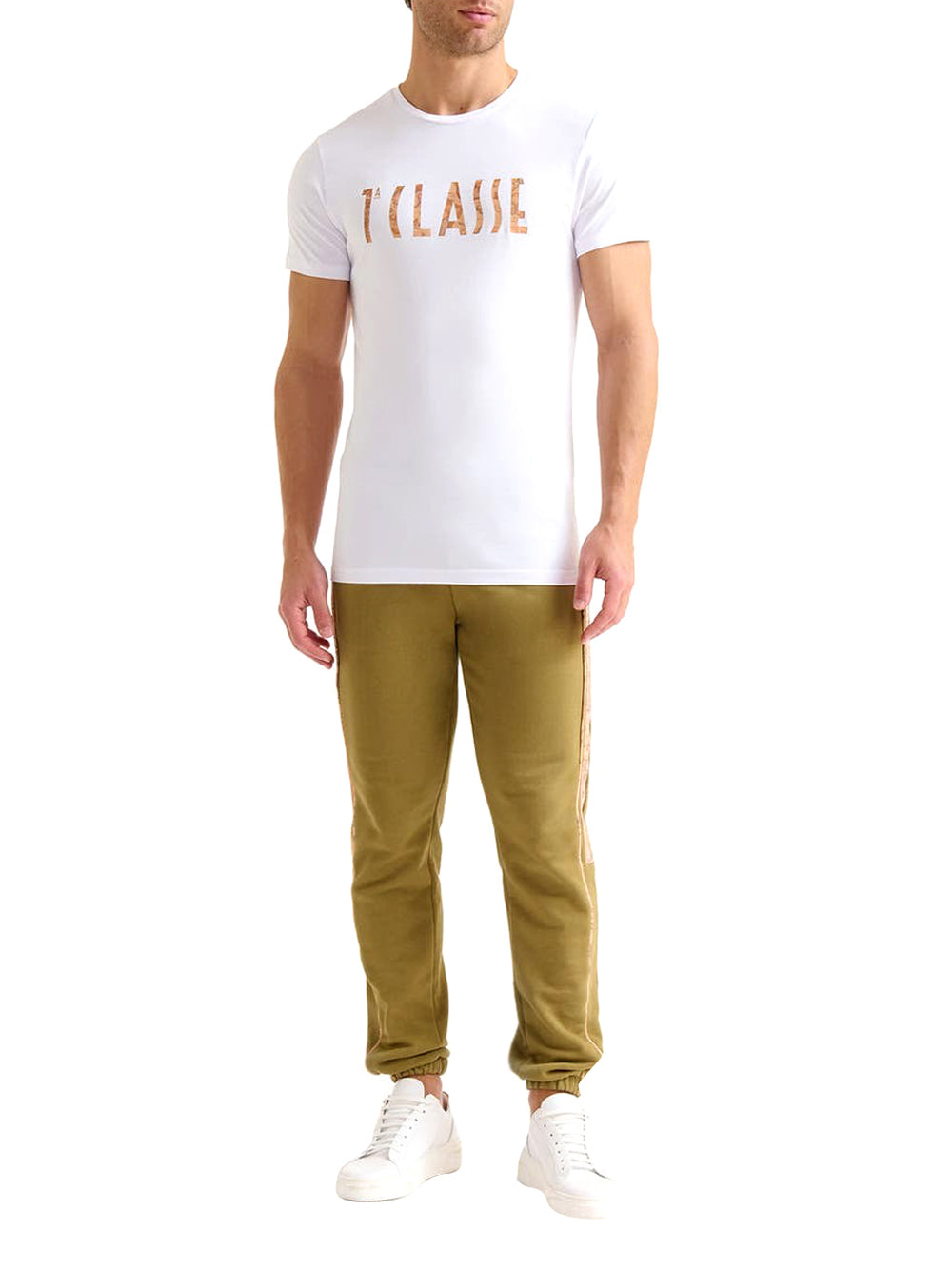PRIMA CLASSE T-Shirt Alviero Martini Con Logo Geo Classic - Bianco