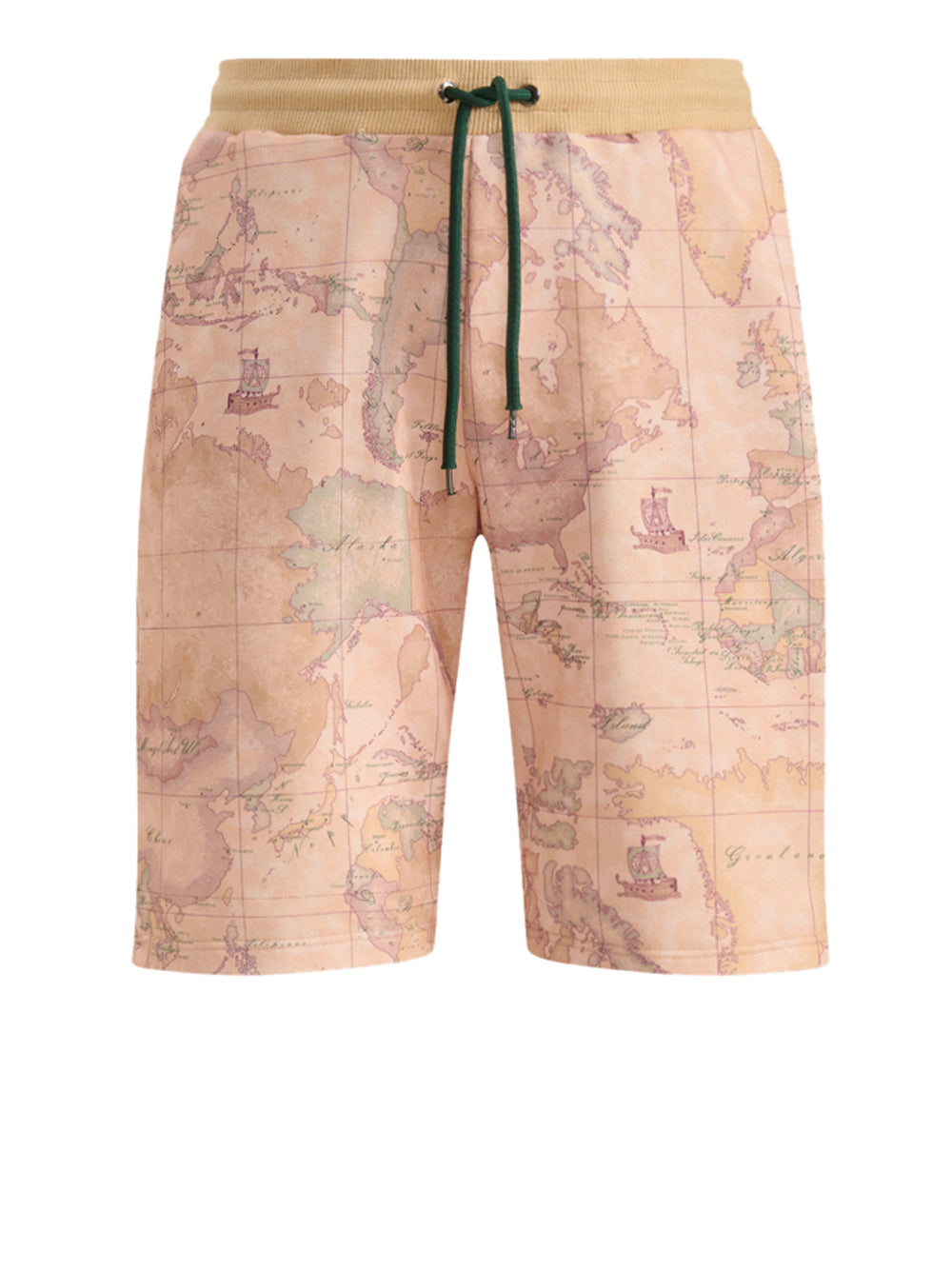 PRIMA CLASSE Bermuda Alviero Martini In Felpa Stretch Geo Classic - Naturale