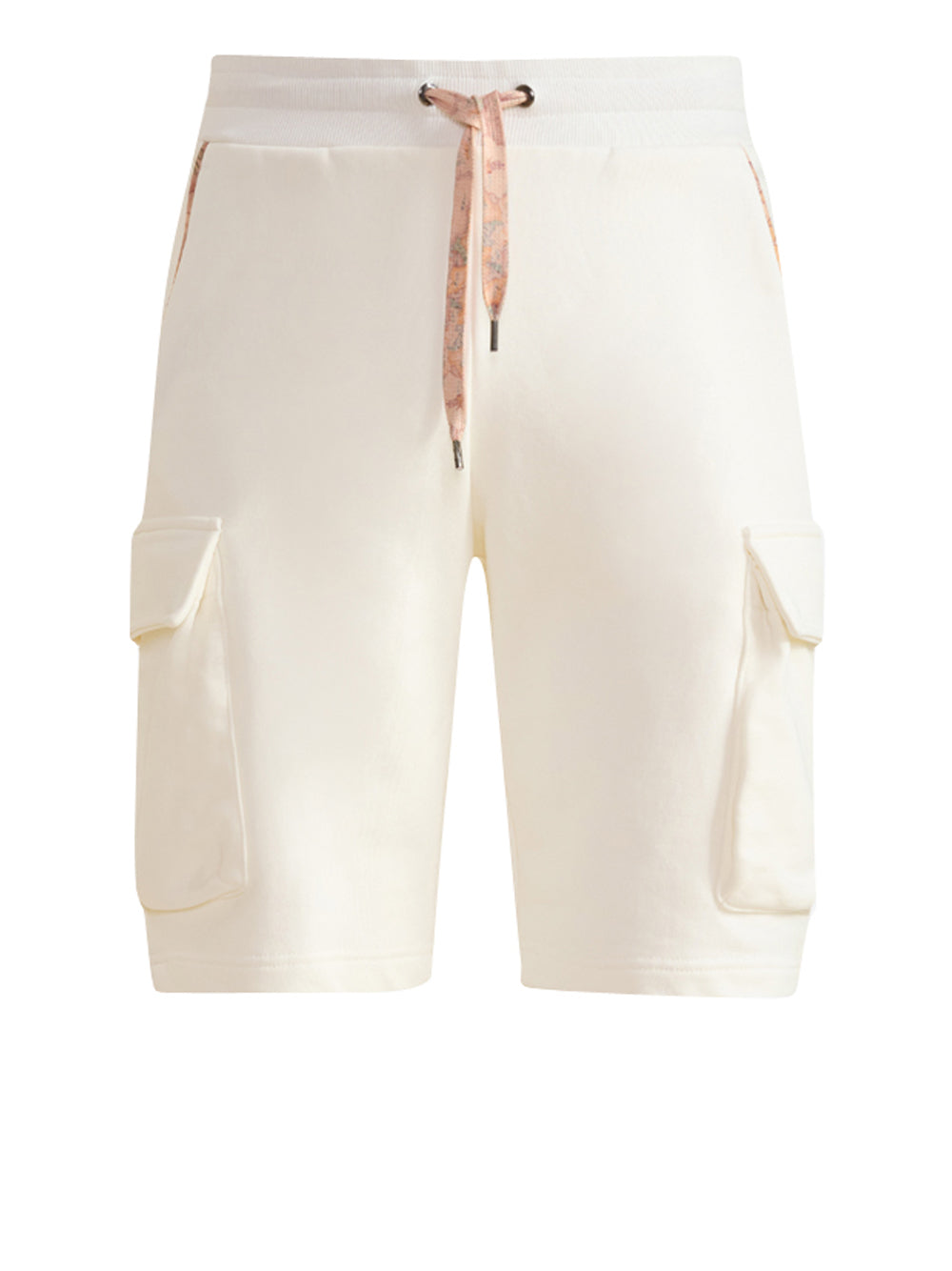 PRIMA CLASSE Bermuda Alviero Martini In Felpa Di Cotone Bianco Pastello