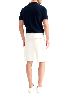 PRIMA CLASSE Bermuda Alviero Martini In Felpa Di Cotone Bianco Pastello