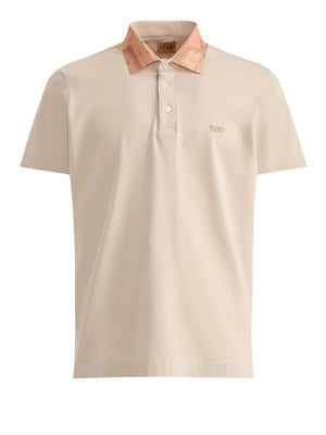 PRIMA CLASSE Polo Alviero Martini Geo Classic In Jersey - Sabbia