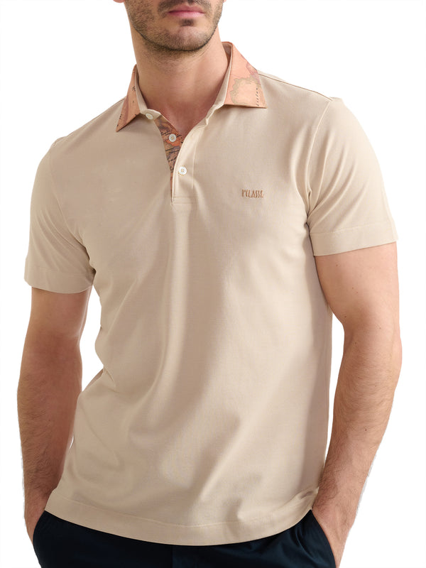 PRIMA CLASSE Polo Alviero Martini Geo Classic In Jersey - Sabbia