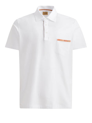 PRIMA CLASSE Prima Classe Polo In Jersey Di Cotone Piquet Con Taschino Bianco