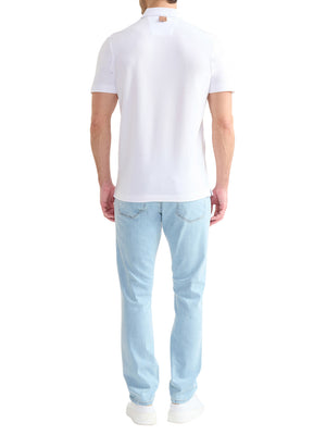 PRIMA CLASSE Prima Classe Polo In Jersey Di Cotone Piquet Con Taschino Bianco